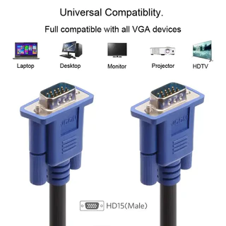 🇹🇭จัดส่งวันนี้ HD1080P 15pin VGA Monitor TV สายต่อ สายต่อจอคอม Male To Male สายต่อภาพ
