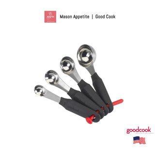 20409 GoodCook MEASURING SPOONS SET 4PC Stainless Steel ชุดช้อนตวง สแตนเลส กู๊ดคุ้ก 4 ชิ้น