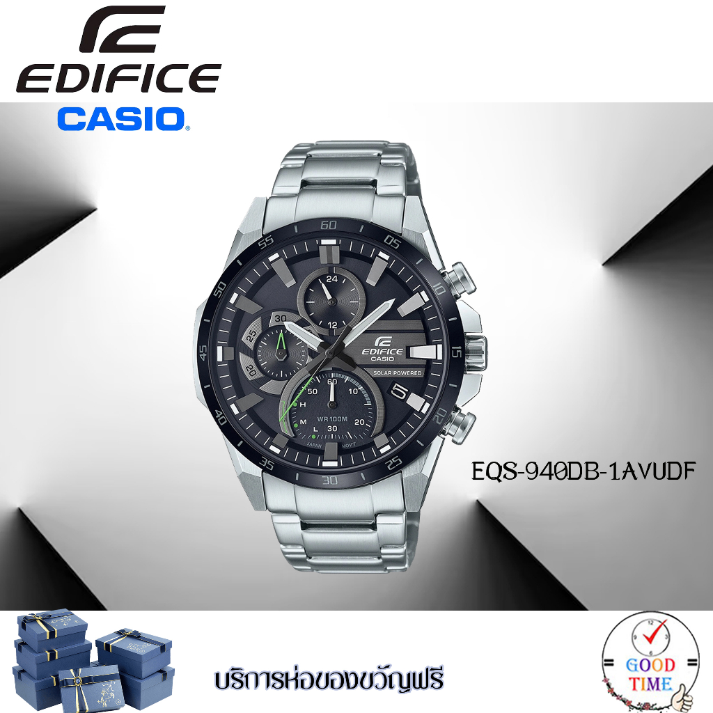 Casio Edifice แท้ นาฬิกาข้อมือผู้ชาย รุ่น EQS-940DB-1AVUDF (สินค้าใหม่ ของแท้ ประกัน CMG)