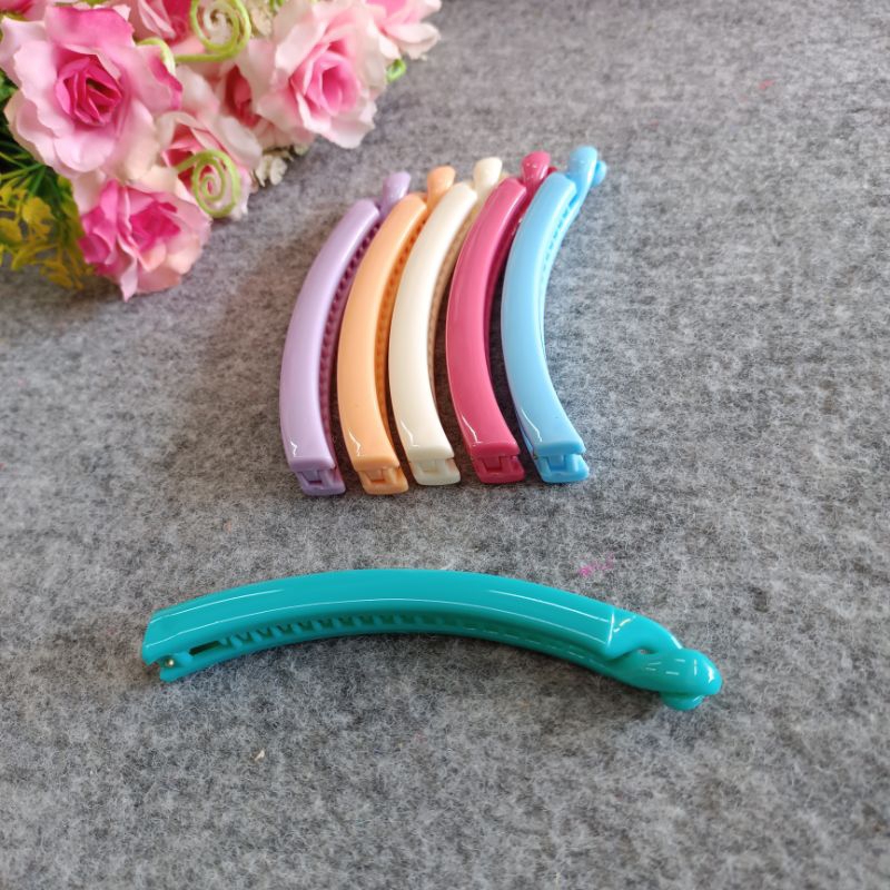[[[มี 2ขนาด]]] กิ๊ฟกล้วย รุ่นเรียบเรียว สีหวาน RC-278 RC-411