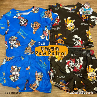 ✅พร้อมส่งในไทย✅ ชุดเซต เสื้อแขนสั้น กางเกงขาสั้น Paw Patrol เสื้อผ้าเด็ก B221103148