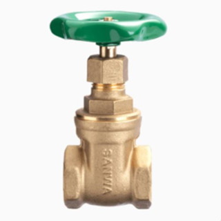 ประตูน้ำ ซันวา SANWA ประตูน้ำทองเหลือง ซันวา gate valve วาล์ว ประตูน้ำ ขนาด 1.1/2 นิ้ว ของแท้ 100%