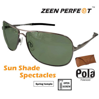 แว่นตา ZEEN PERFECT รุ่น 8480 Polarized เลนส์ตัดแสง Auto ทรง Aviator / Free Design ZPF Leather Case