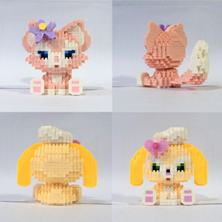 ตัวต่อ NanoBlock [Set C] สุนัขจิ้งจอกสีชมพู Lina Bell / สุนัขสาวสีครีม Cookie Ann @Disney (ขายแบบต่อเสร็จแล้ว Only)