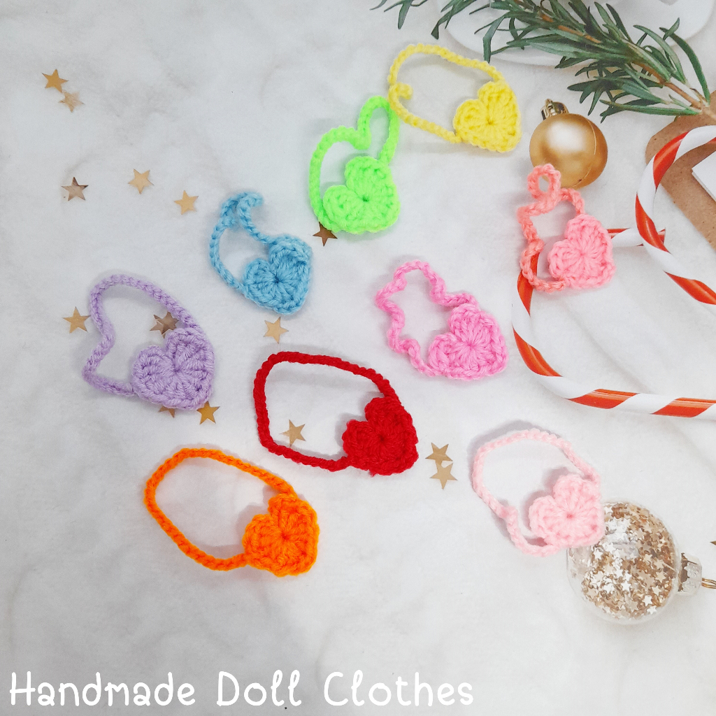 (พร้อมส่ง ส่งไว) ชุดตุ๊กตา 10cm กระเป๋าหัวใจ