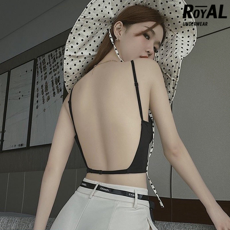 Royalunderwear ชุดชั้นใน บราดันทรง คอวีลึก ไร้สาย เปลือยหลัง สําหรับผู้หญิง BBB240