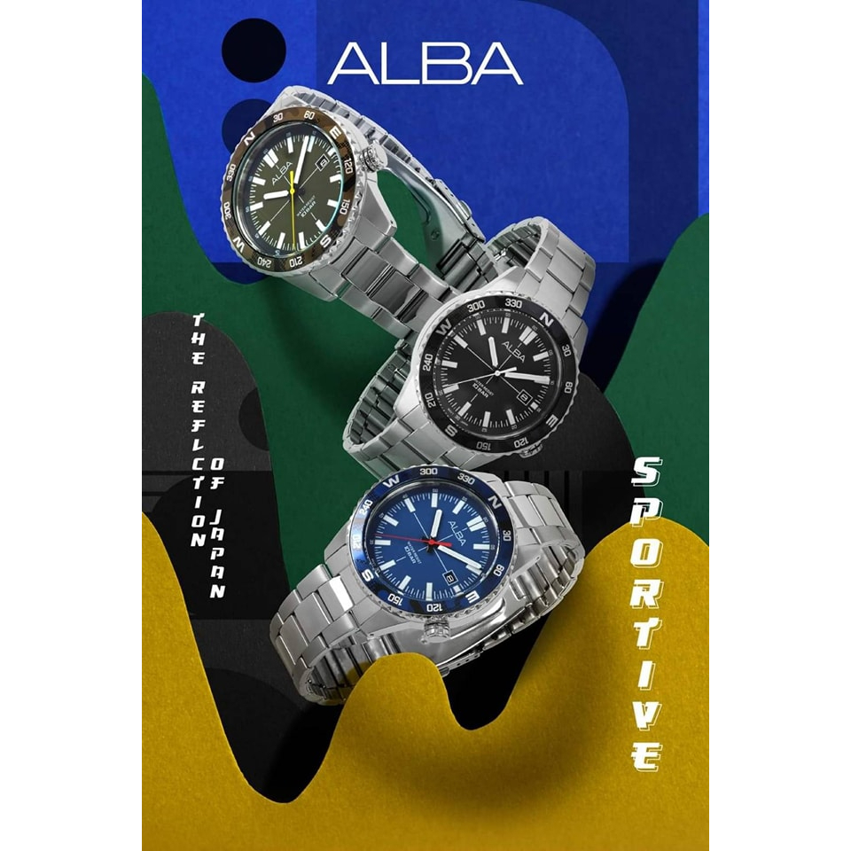 นาฬิกา ALBA รุ่น AS9Q11X1 AS9Q11X AS9Q11 ดำ AS9Q11X1 AS9Q17X AS9Q17 เขียว AS9Q19X1 AS9Q19X AS9Q19 น้