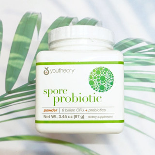 (Youtheory®) Spore Probiotic Powder 6 Billion CFU 97 g สปอร์ โปรไบโอติค 3 สายพันธุ์ แบบผง