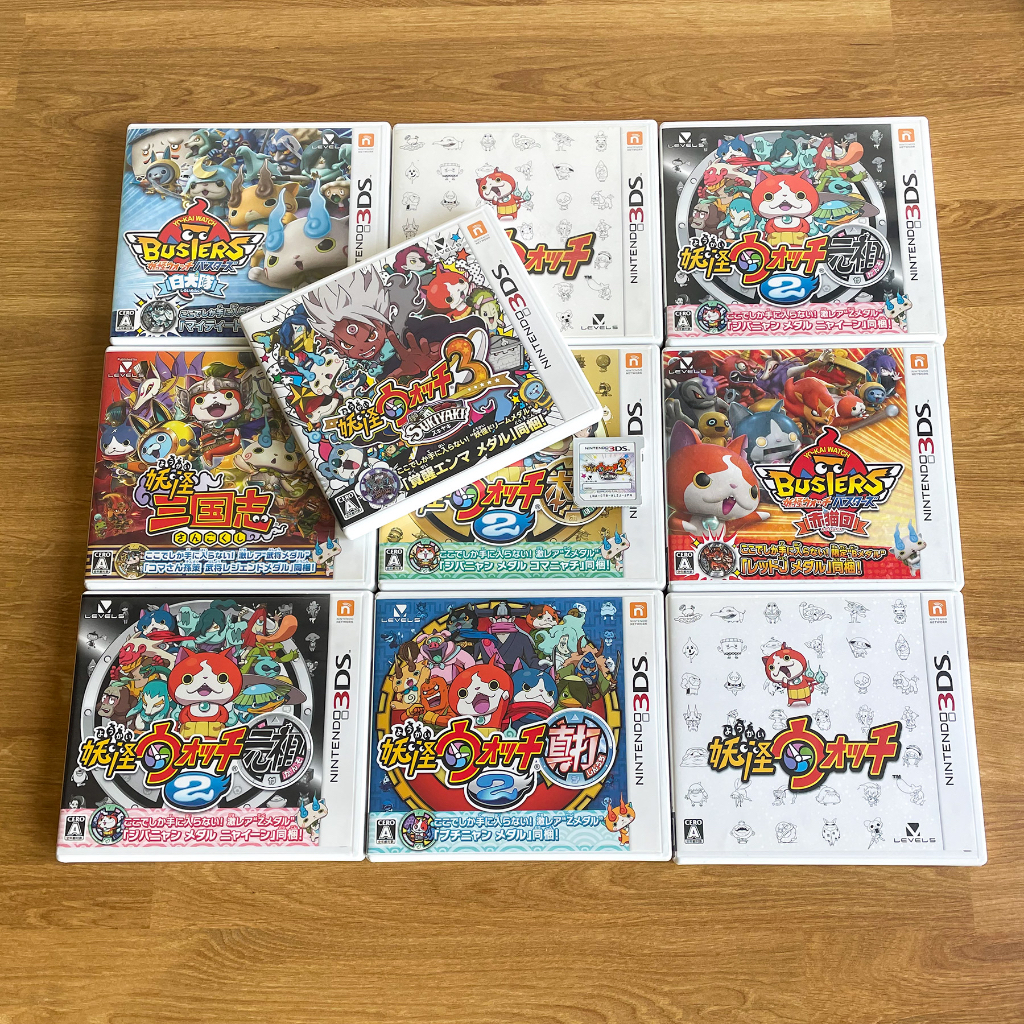 ตลับแท้ Nintendo 3DS : Yo-kai Watch / Yo-kai Watch 2/ Busters / Sangokushi มือสอง โซนญี่ปุ่น (JP) Yo