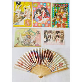 ของสะสมอนิเมะ Animage TV Futakoi ETC shitajiki pencil board picture Postcard File Holder Fan x 6 JAPAN ลิขสิทธิ์แท้