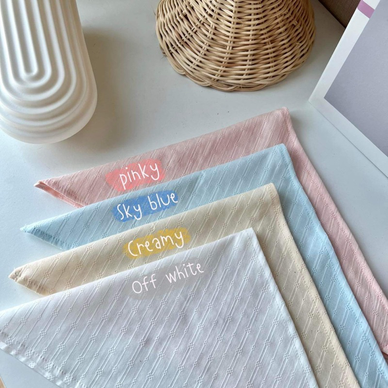 MINMI สินค้าพร้อมส่ง NEW ผ้าโพกผ้าฉลุแบบใหม่ มินิมอลสุด ๆ รีบตำก่อนหมด
