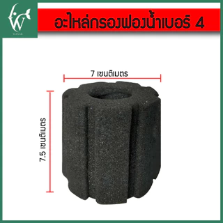 อะไหล่กรองฟองน้ำ ไส้กรอง กรองฟองน้ำ มี7เบอร์ให้เลือกBy ร้านวสันต์ อุปกรณ์ปลาสวยงาม