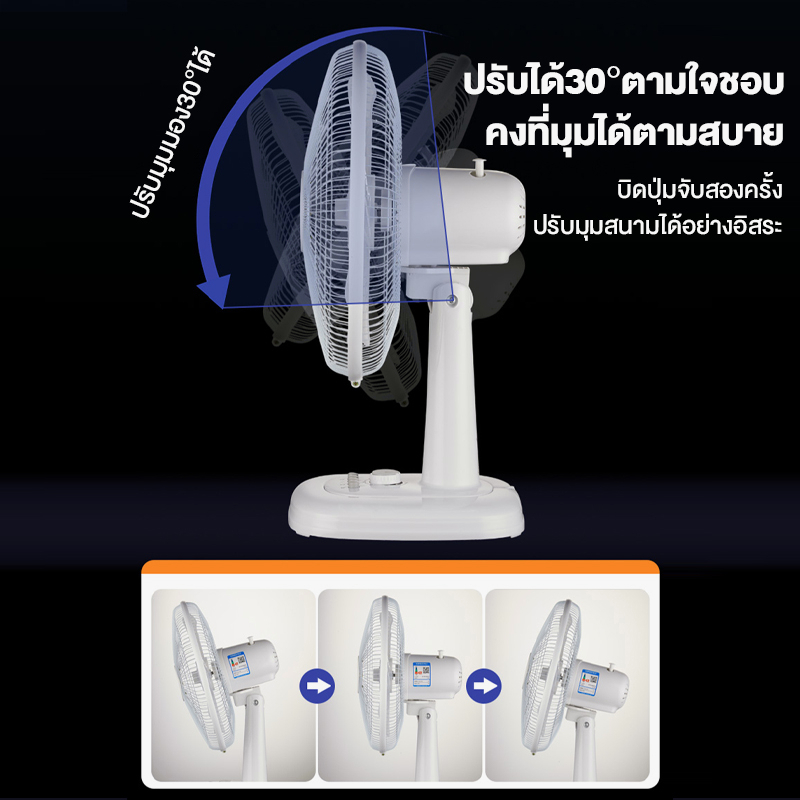 พัดลมโซล่าเซลล์ Solar fan พัดลม 12-18 นิ้ว 5 ใบพัด ใช้ไฟฟ้าได้ พัดลมอุตสาหกรรม พัดลมพกพา แบตเตอรี่ในตัว มีแบตในตัว