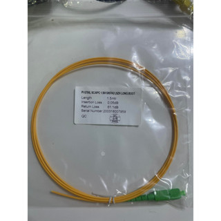 Pigtail Fiber SM SC/APC 3.0mm 1 Core (1.5M)