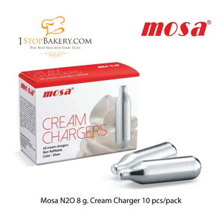 Mosa N2O 8 g. Cream Charger 10 pcs/pack / ครีมชาร์จเจอร์