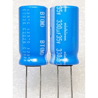 Nichicon BT 330uf 35v 125° capacitor ตัวเก็บประจุ คาปาซิเตอร์