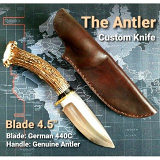 Custom Knife, The Antler, มีดแคมป์ มีดใบตาย มีดสะสม มีดกวาง