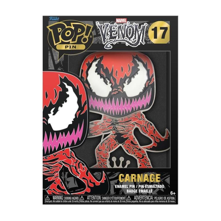 Funko pin Pop Carnage 17 (คาเนจ เวน่อม เวนอม Venom Spiderman)