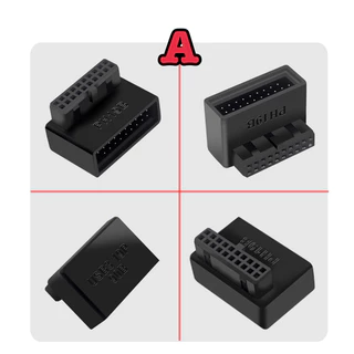 อะแดปเตอร์แปลง usb 3.0 19pin/20pin ข้องอ 90 องศา