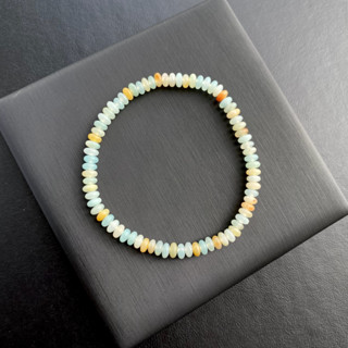 กำไลหินแท้ อมาโซไนท์ ประเทศเปรู (Amazonite from Peru) 5mm