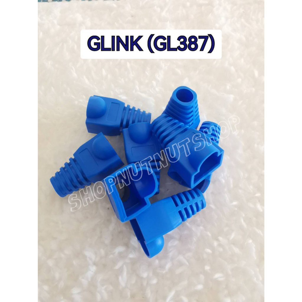 (แบ่งขาย)  Plugปลอกหุ้มหัวแลนBoots RJ45 GLINK(GL387)และหัวJACK RJ45 CAT6(GL390) หัวต่อสายแลน (พร้อมส