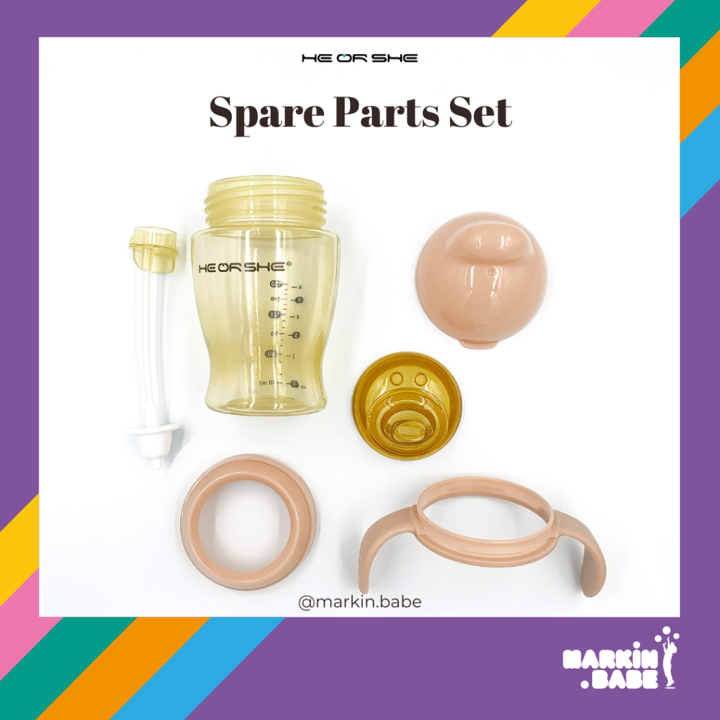 MARKIN.Babe I HEORSHE แก้วหัดดื่ม แบบแกะเซ็ทแยกจำหน่าย