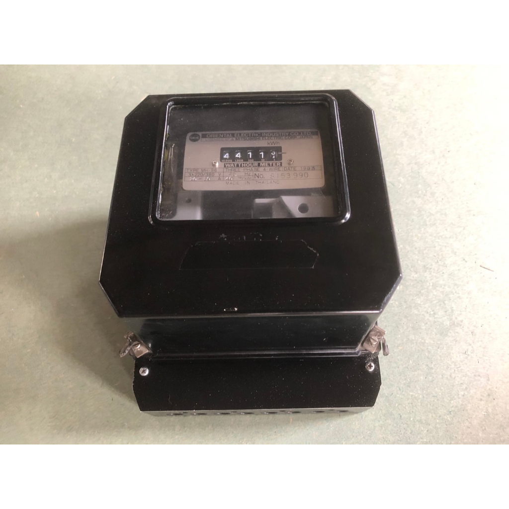 ขาย มิเตอร์ไฟฟ้า มิเตอร์ จานหมุน มิตซูบิชิ Watt hour Meters Mitsubishi Meter รุ่น MH-96H  20-80A มือ