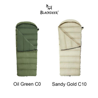 ถุงนอน blackdeer Dreamer Cotton Sleeping Sandy Gold C10 / Oil Green C0