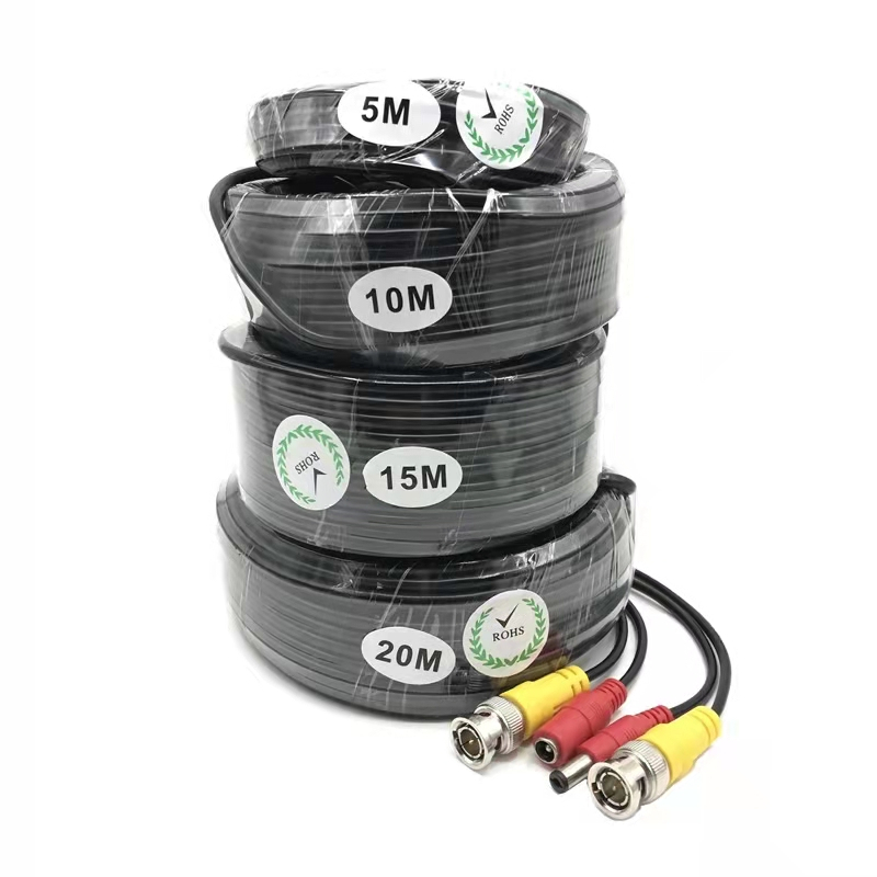 HVISION สายสำเร็จรูปสำหรับกล้องวงจรปิด รุ่น 1080P Cable ความยาว 20 เมตร พร้อมหัวBNC+หัว Power 12V Cable Pack 1 เส้น