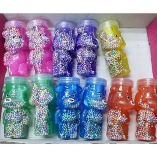 CARE BEAR SLIME สีขุ่น​ (1กล่อง12ชิ้น)