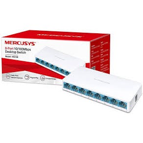 HUB LAN SWITCH HUB MERCUSYS MS108 8 PORTS 10/100Mbps DESKTOP SWITCH HUB SWITCH 8 port (สวิตซ์)