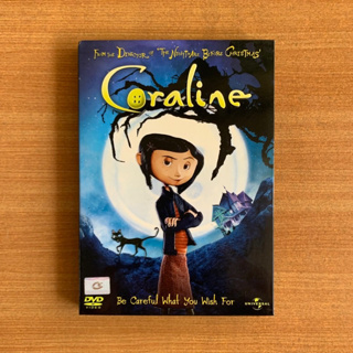 DVD : Coraline (2009) คอรอลไลน์กับโลกมิติพิศวง [มือ 2 ปกสวม] Neil Gaiman / Cartoon ดีวีดี หนัง แผ่นแท้ ตรงปก