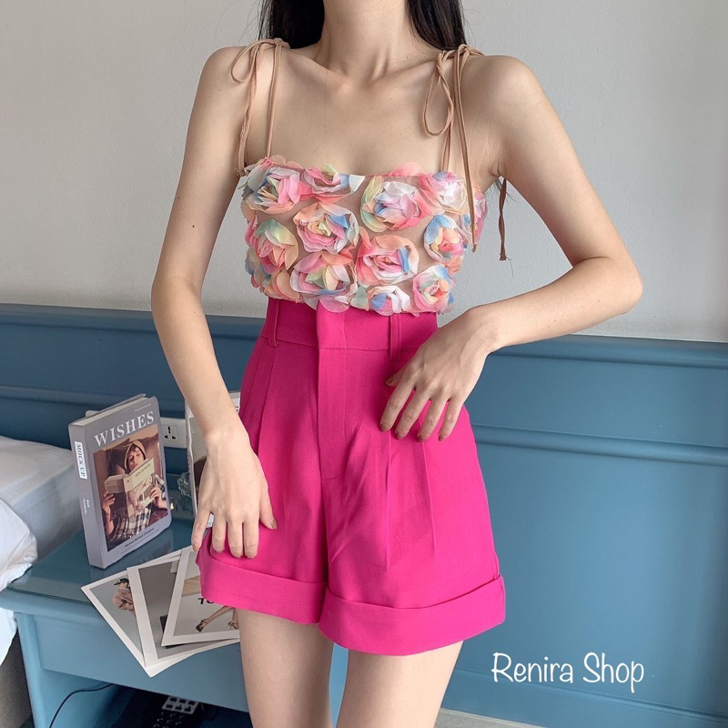 A01 กางเกงขาสั้นพับขา