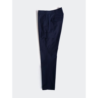 [JBB*] NAVY BLUE RIP-STOP COTTON CARGO PANTS เจบีบี กางเกงขายาว ผ้าคอตตอน ผสมโพลียูรีเทนญี่ปุ่น กางเกงขายาวลำลอง