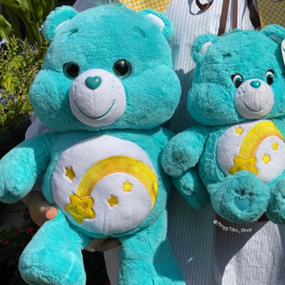 พร้อมส่ง Care Bears นำเข้า🧤💫ตุ๊กตาแคร์แบร์รุ่น Wish งานตาแก้ว ขนาด 27, 40 cm(ป้ายขาว)