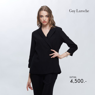 Guy Laroche เบราซ์แจ็คเก๊ต แขนยาว สีดำ (GZTLBL)