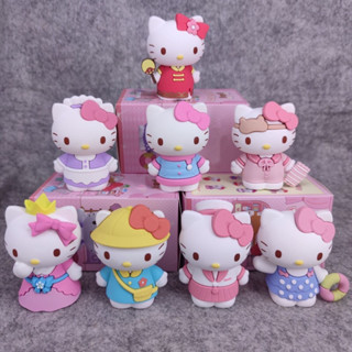 Hello Kitty กล่องสุม Blind Box  8 Different Suit in Pink Box PVC TOY 7 cm