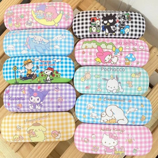 พร้อมส่งในไทย กล่องแว่นตาลายการ์ตูน Sanrio (Sanrio Glasses Box) ผ้าเช็ดแว่น ลายการ์ตูน