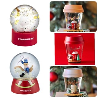 Starbucks Snow Globe Collectable Red Thailand สตาร์บัค​ สโนว์โกล