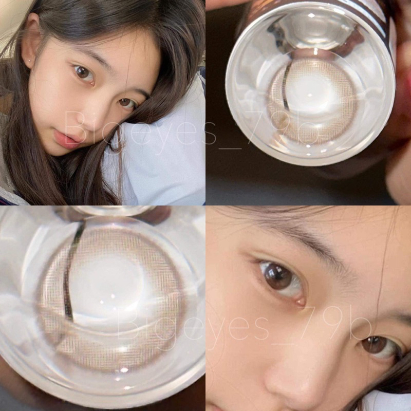 (มีปกติและสั้น) Brown ขนาดมินิ mini กรองแสง uv เลนส์แท้จดทะเบียนถูกต้อง ผ่านอย.ไทย คอนแทคเลนส์สีน้ำตาล