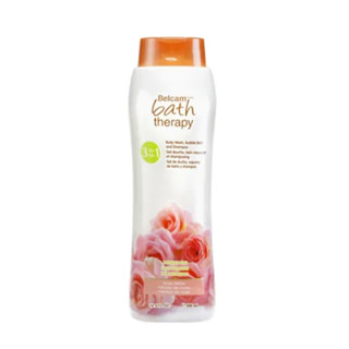 Belcam Bath Therapy Body Wash Shampoo Rose Petals 500ml.ผลิตภัณฑ์ชำระผิวกาย ครีมอาบน้ำ แชมพู