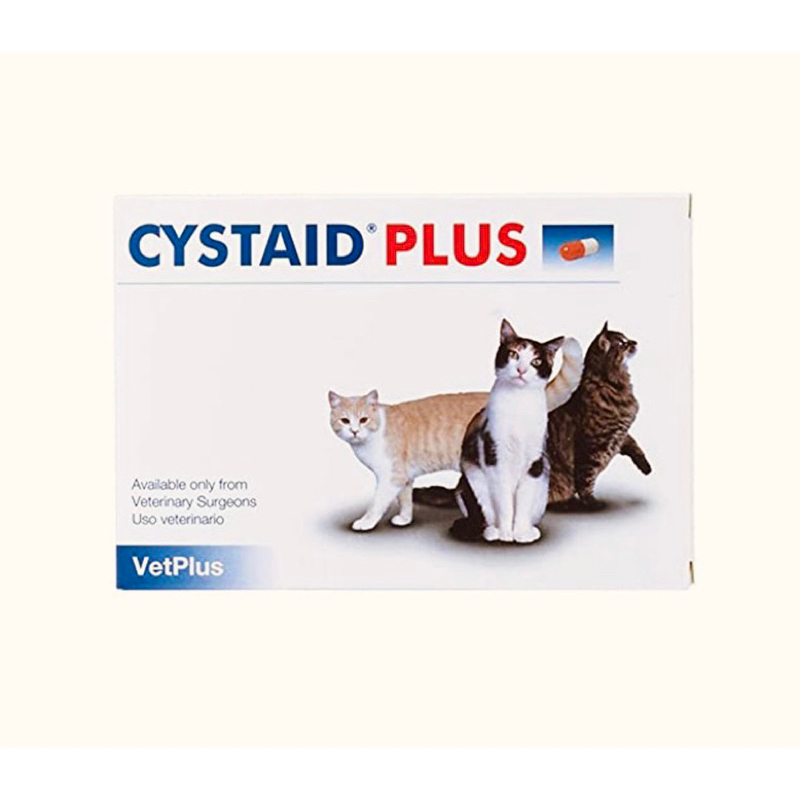 Cystaid plus อาหารเสริมโปรตีนสำหรับ แมวที่ฉี่ไม่ออกบ่อย มีปัญหาเรื่อง การขับปัสวะ 30 เม็ด