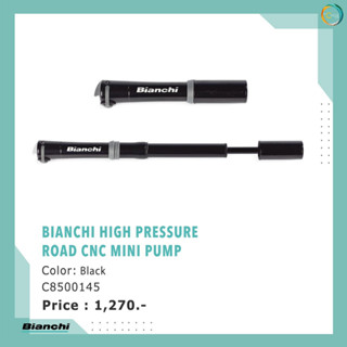 สูบจักรยาน BIANCHI HIGH PRESSURE ROAD CNC MINI PUMP