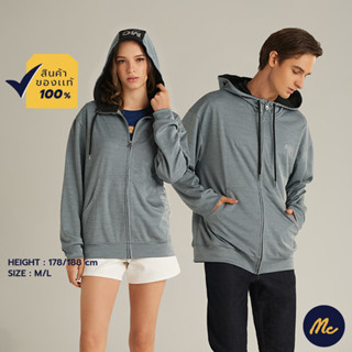 Mc Jeans เสื้อกันหนาว ฮู้ดดี้ Unisex สีเทา MJHP179