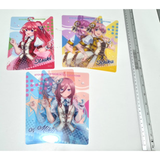 [ลิขสิทธิ์แท้/มือ2] clear poster  จากเรื่อง แฝดห้า 5 Toubun no Hanayome