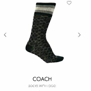 ถุงเท้าใส่ยาวCoachรุ่น Sig Sock FITS MEN S SHOEของแท้จากShopUSA