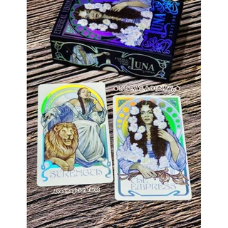 Ethereal Visions Tarot Luna Edition ไพ่แท้เคลือบสีรุ้งโฮโลแกรม ไพ่ยิปซี ไพ่ทาโร่ต์ Tarot Oracle Card Deck