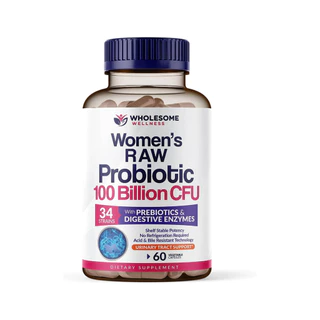 Wholesome Wellness Women’s Raw Probiotic 100 Billion CFU โพรไบโอติก สูตรสำหรับผู้หญิง probiotics