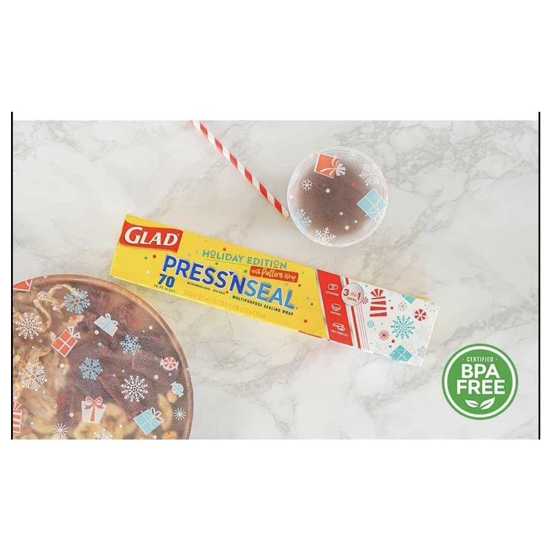 Magic wrap, Glad press'n seal Holiday Edition เมจิคแรป แรปถนอมอาหาร แรปสูญญากาศ ซีลถนอมอาหาร