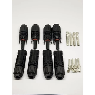 [ใหม่] มีรับประกัน ขั้วต่อสายไฟแผงโซล่าร์เซลล์ MC4 CONNECTOR รุ่นไม่มีแกนเหล็กด้านใน ยึดติดแน่นไม่มีหลุดไม่มีขยับ